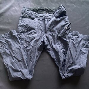 TRUEWERK Men's Cargo Activewear Pants Dark Gray Size 30Wl 34L Multiple Pockets